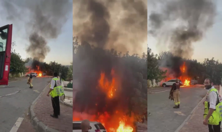 سقوط صواريخ اعتراضية على مستوطنة "بيت شيمش" بالقدس